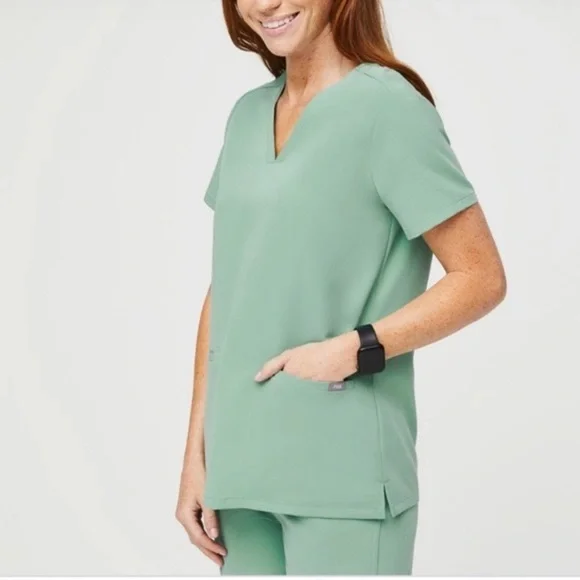 FIGS Limited Edition Jade Scrub Casma Top M/Yola Skinny Pant S - Picture 4 of 16